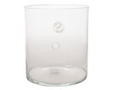 Glas-Zylinder Kabelloch, Ø18x20cm,klar