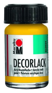 Decorlack-Acryl Mittelgelb 15ml