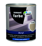 PROFI Zementfarbe Kieselgrau 750 ml
