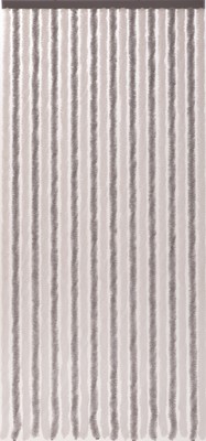 Dekovorhang ''Flauschi'' Farbe: silber-weiß, 90x200 cm