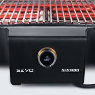 E-Standgrill SEVO GTS 3000W BoostZone, schwarz/silber