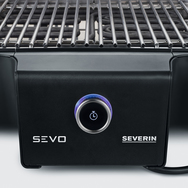 E-Standgrill SEVO GTS 3000W BoostZone, schwarz/silber