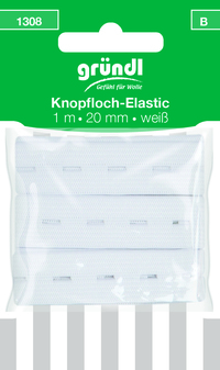 Knopfloch-Elastic 20mm, 1m