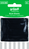 Breit-Elastic, 12mm, 2 m schwarz