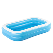 Family Pool blau/weiß 2 Ringe 262x175x51 cm