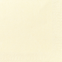 Tissue-Servietten 24x24 cm cream