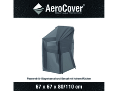 Stapelstuhlhülle AeroCover, Polyester,grau,67x67xH80/110cm