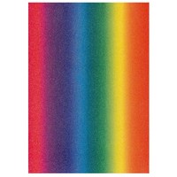 Glitterkarton Regenbogen A4