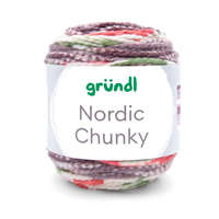 Nordic Chunky grün-aubergiene-koralle-natur