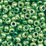 Indianerperlen metallic grün ø 3,5 mm 17 g