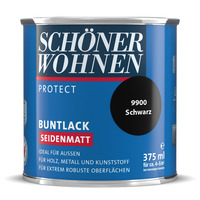 Protect Buntlack seidenmatt Sc hwarz 0,375 L
