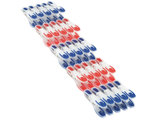 Wäscheklammern-Set 25 Stück in rot und blau