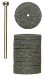 Silizium-Carbid-Schleif- scheiben 22mm, 10 St.+1 Träger