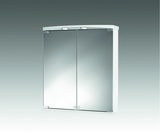 Ampado LED 60 Spiegelschrank weiß, 2 Spiegelt., B60xH66xT21