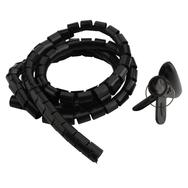 Kabel-Organizer-Schlange, 15mm,schwarz,1,5 m