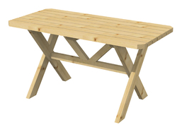 Sitzgruppe Waldfee Tisch Lärche, 145x69x75 cm