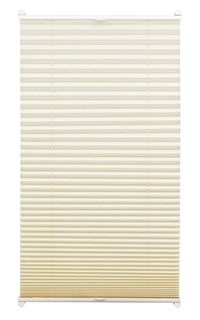 Easyfix Plissee mit 2 Bedien- schienen elfenbein 60 x 130 cm
