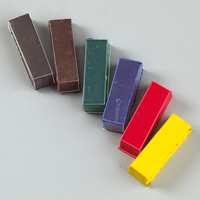 Farbpigment-Stäbchen für Wachs sortiert 6 Stk.