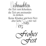 Stempel Clear Frohes Fest tran sp. A7/74*105mm 2-teilig