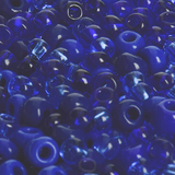 Indianerperlenmix opak/transp. blau sort. 5-8mm/i 1,2-3mm 1