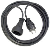 Verl.Kabel 2m schwarz 2m H05VV-F3G1.5 schwarz