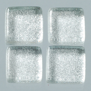 MosaixSoft-Glassteine Metallic silber 15*15*4mm 200 g ~ 95 S