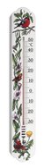 Innen-/Außen-Thermometer, Vogelmotive, 500 x 93 mm, 243g