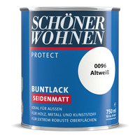 Protect Buntlack seidenmatt Al tweiß 0,75 L