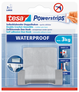 tesa Powerstrips® Waterproof Haken Zoom, Metall