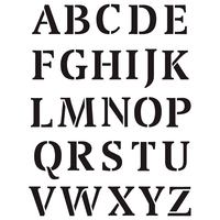 Stencils Buchstaben groß / 26- teilig DIN A 5