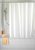 Polyester Duschvorhang uni weiß, 180x200 cm