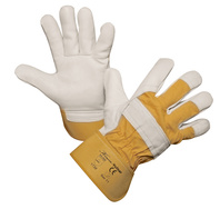 Rindsleder-Handschuh Yelltor beige, Gr. 11