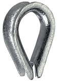Drahtseilkauschen, verzinkt für Seile bis Ø 3,0 mm, 2 St.