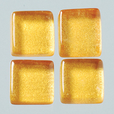 MosaixSoft-Glassteine Metallic gold 15*15*4mm 200 g ~ 95 St