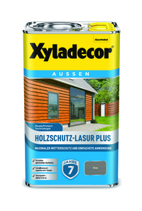 Xyladecor Holzschutz-Lasur Plus Grau 2,5 L