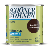 Home Buntlack glänzend Schokob raun RAL 8017 0,375 L