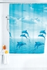 PEVA Duschvorhang Dolphin 180x200 cm