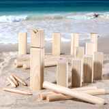 Strand Kubb Wurfspiel aus Holz