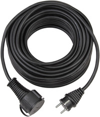 Verl.Kabel 5m H05RR-F3G1.5 schwarz