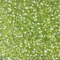Indianerperlen Silbereinzug h ellgrün ø 2,6 mm 17 g