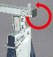 Teleskop-Arbeitsbock MB 160H s Stahl-Vierkantrohr, bis 130cm