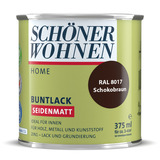 Home Buntlack seidenmatt Schok obraun RAL 8017 0,375 L