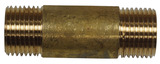 Messing Rohrnippel 1/2''x60mm