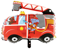 Folien-Ballon "Feuerwehr Auto" ca. 80x87cm