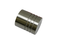 Endknopf 20 mm Zylinder edelstahl- optik
