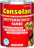 Consolan Wetterschutz-Farbe Schwarz 2,5-L