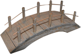 Holz Brücke flach, 10x4x4,5cm