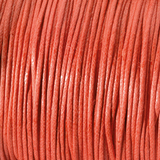 Baumwollkordel gewachst rot ~ 0,5 mm