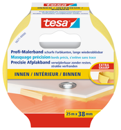 tesa® Malerband Innen gelb 25 m : 25 mm