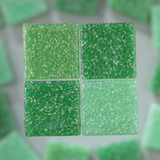 MosaixPro-Glassteine grünmix 20 x 20 x 4 mm 200 g ~ 63 Stk.